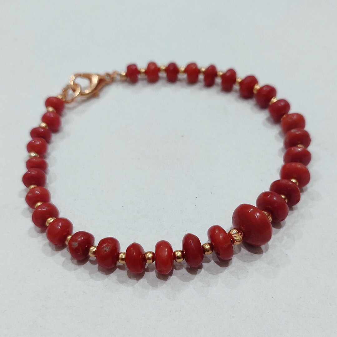 Authentic red coral on sale bracelet