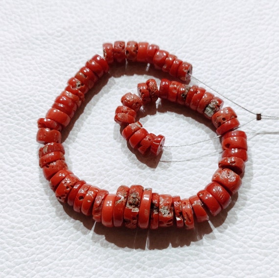 Mediterranean Red Coral Beads 100 Natural Italian Red Coral