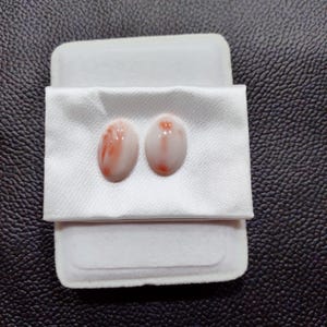 Undyed 100% Natural Coral Cabochon, White and Pink Marble Pattern, One of a Kind, Genuine Loose Coral Ready for Jewelry Making