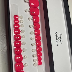 NEW- Press on toe nails: California Vibes | Pedicure | Toes | Hot Pink | Summer