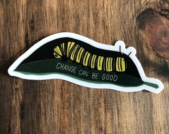 Monarch Caterpillar Sticker