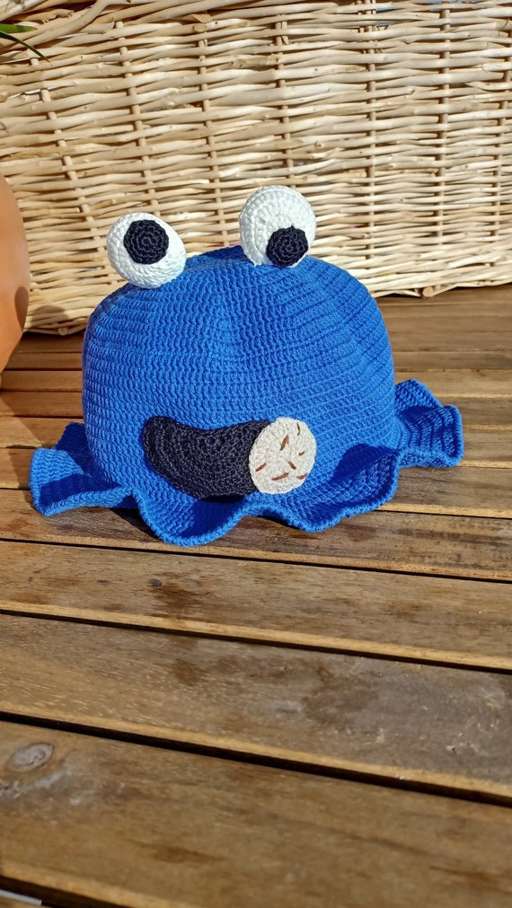 Cookie Monster Bucket Hat Crochet 