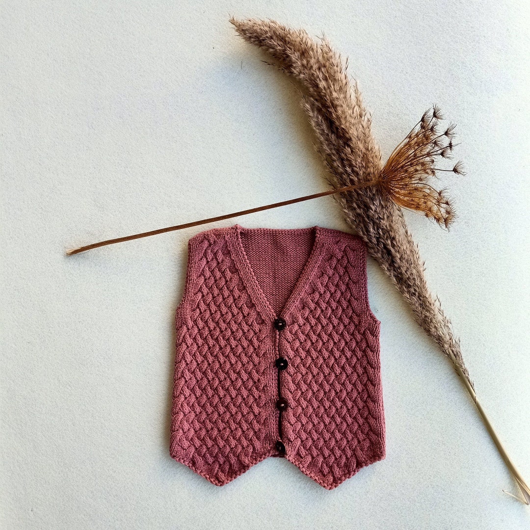 Handmade Baby Girl Vest Knitted for Girl Vest Cotton Baby Etsy
