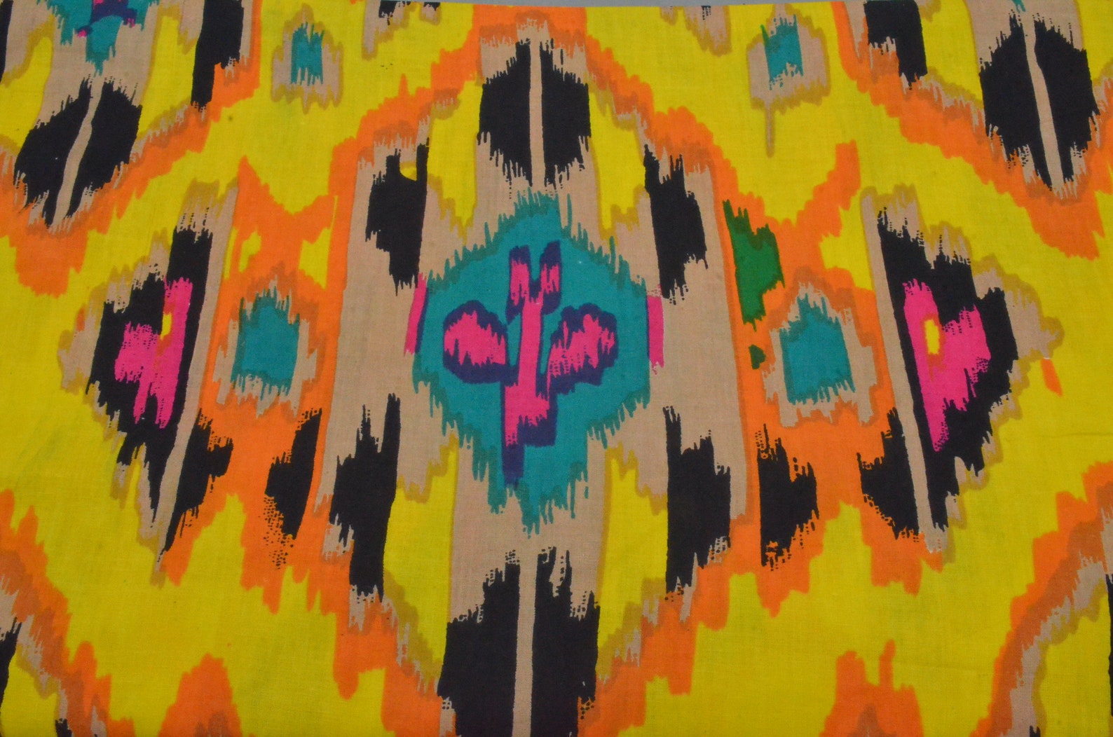 Ikat Soft Cotton Fabric Dressmaking Fabric Printed Fabric Etsy