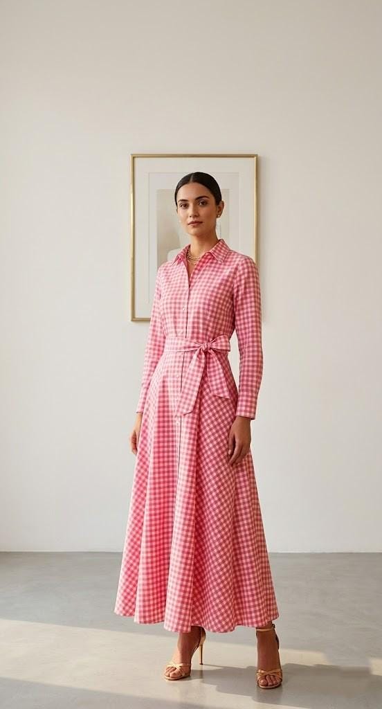 pink gingham dress australia Molly Dress