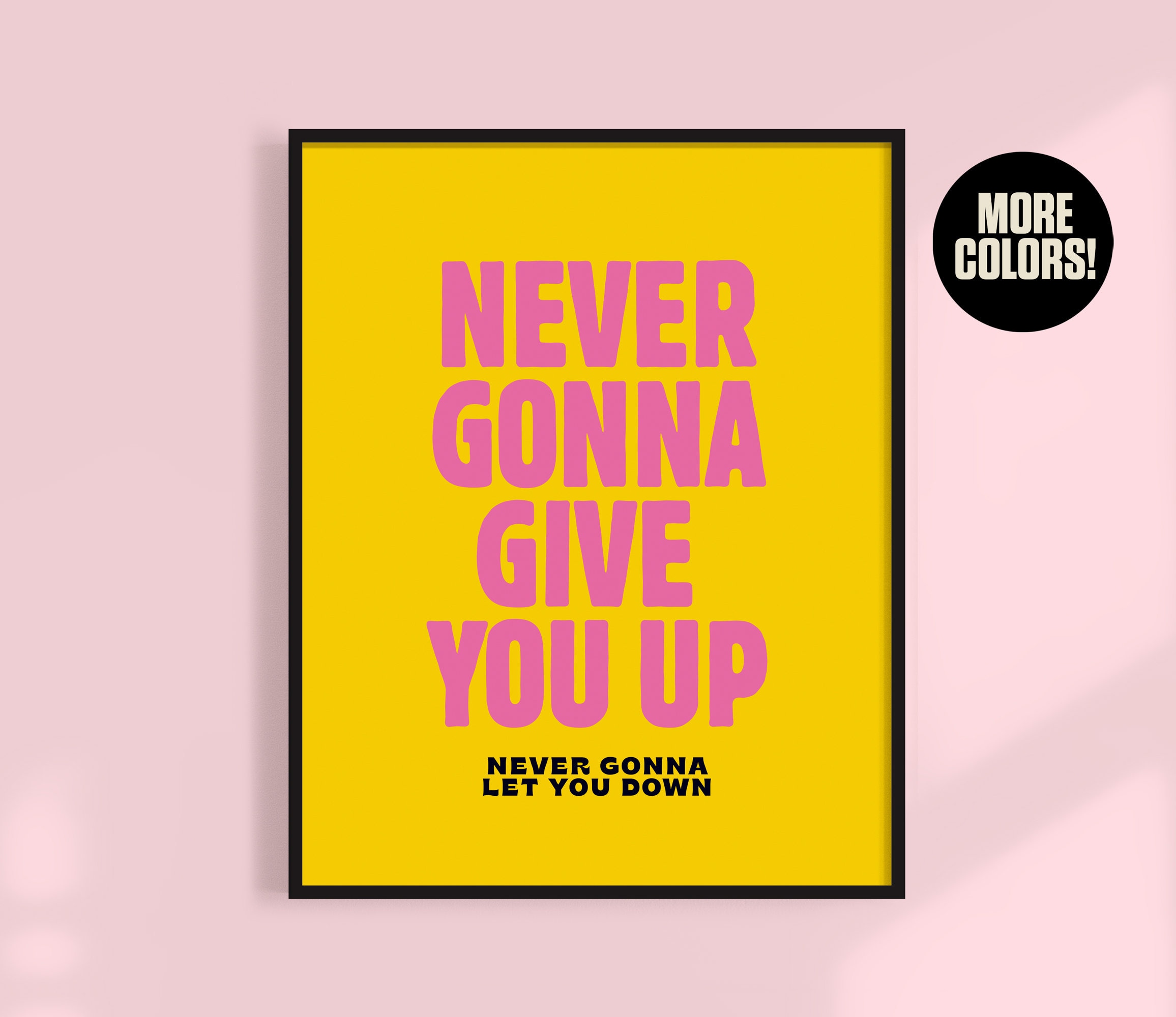 Never Gonna Give You up rick Roll chorus Only Intermediate Piano Sheet  Music With Note Names & Lyrics Printable Downloadable 