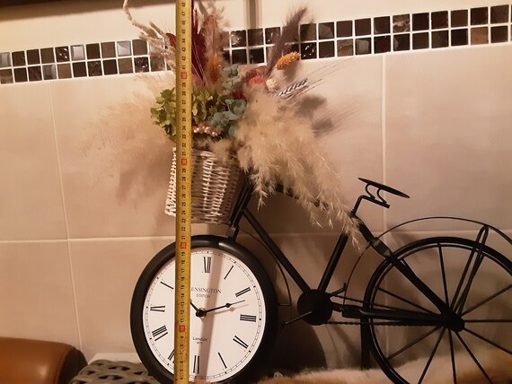Retro Creatieve Fiets Ijzer Met Prachtige Droog Bloemen Boeket | Etsy  Australia