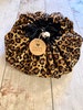 Leopard Print Makeup Bag / Animal Print Bag / flat lay bag / Cosmetic Case / Toiletry Bag / Storage bag / Drawstring/ Present / dice 