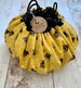 Bumble Bee Bag / Makeup Bag/ Travel/ Cosmetic Case / Toiletry Bag / Storage bag / Shabby Chic / Makeup / Drawstring / Gift / Organiser / bee 