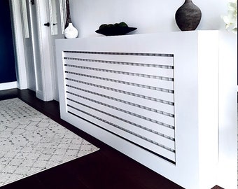 Blocked horizontal custom radiator cover