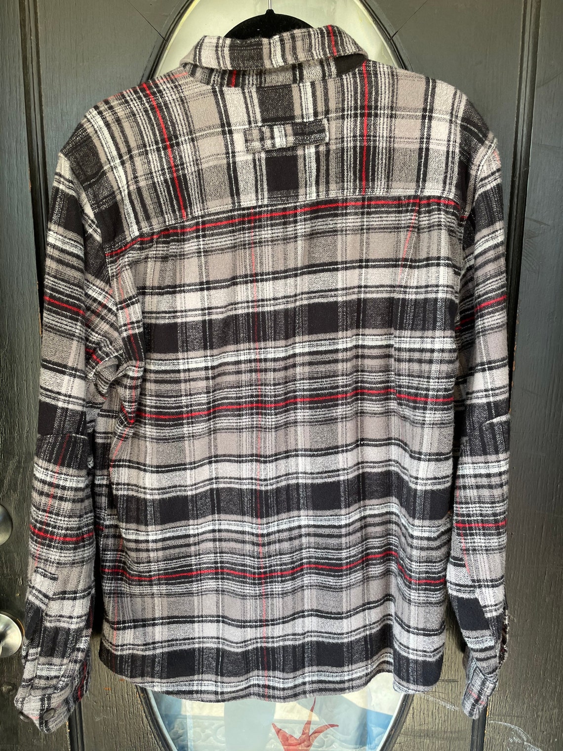 2000s woolrich black and grey flannel. Size medium. 100 Etsy