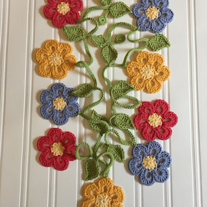 Crochet Flower Garland Bunting