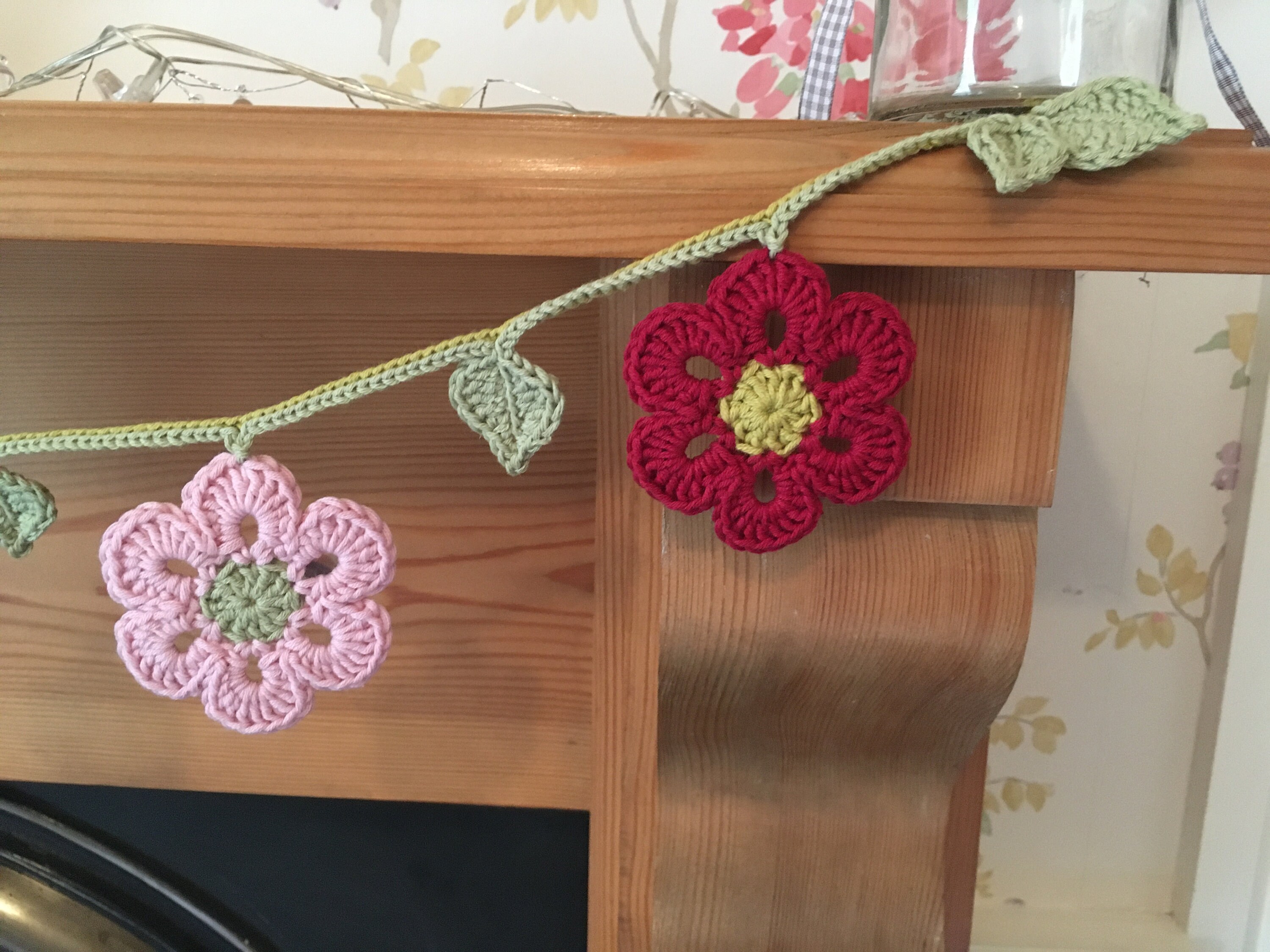 Crochet Flower Garland Bunting Etsy UK