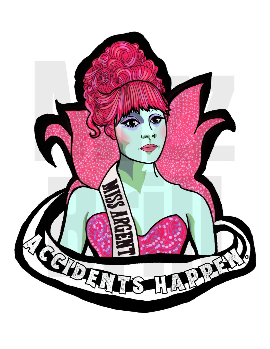 Accidents Happen Miss Argentina Beetlejuice Swirl Formatted PDF Wall ...
