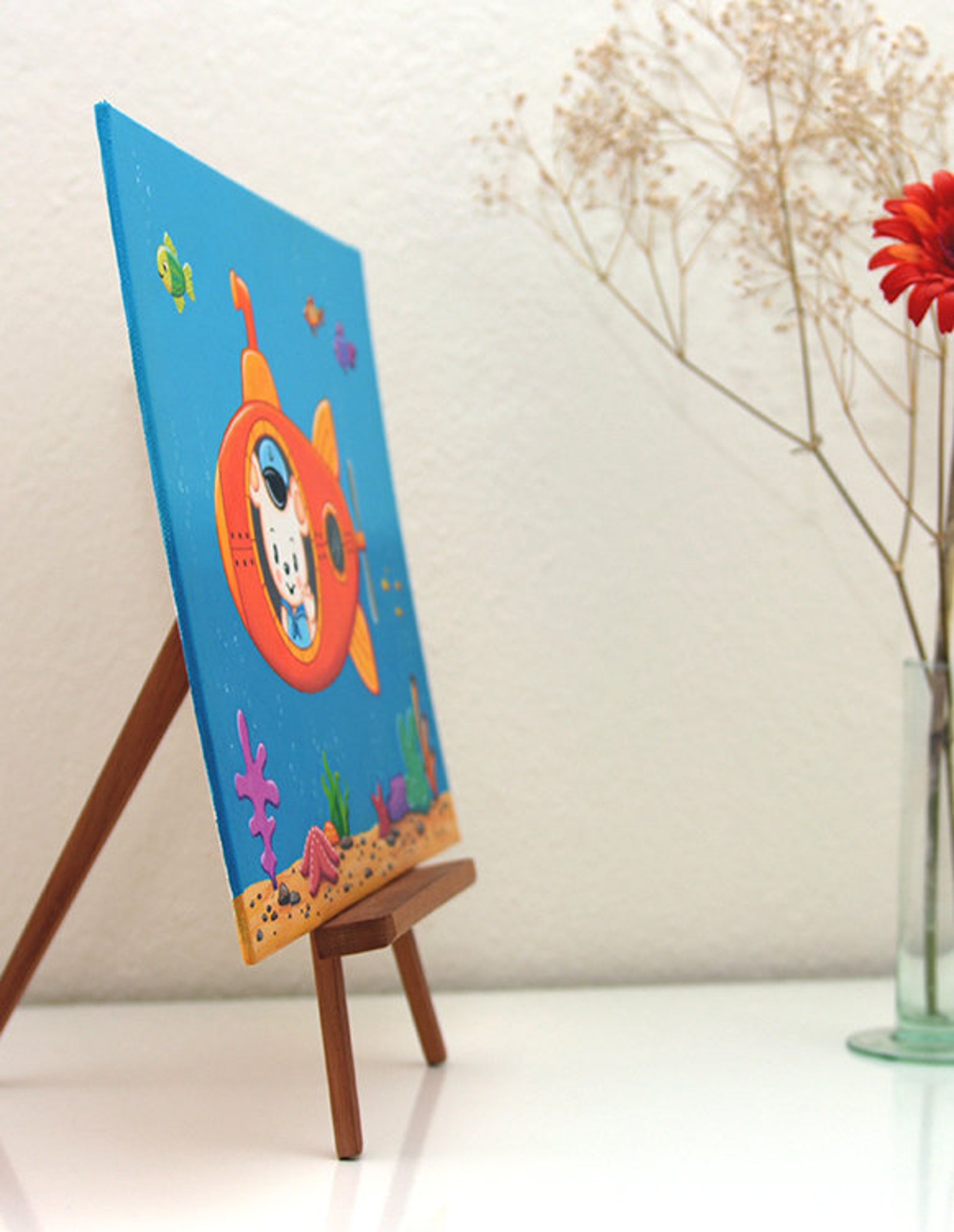 Nursery Room Original Acrylic Painting New Born Baby Gift Etsy UK