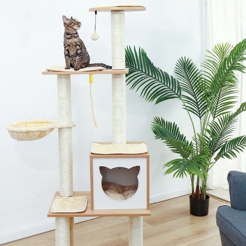 tall slim cat tree