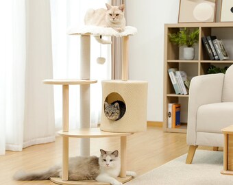 Arbre A Chat Bois Etsy France