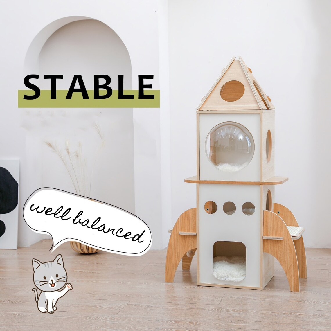 Katzenturm moderne Katzenmöbel Katzenregale - Il 1140xN.3181185914 2n2k