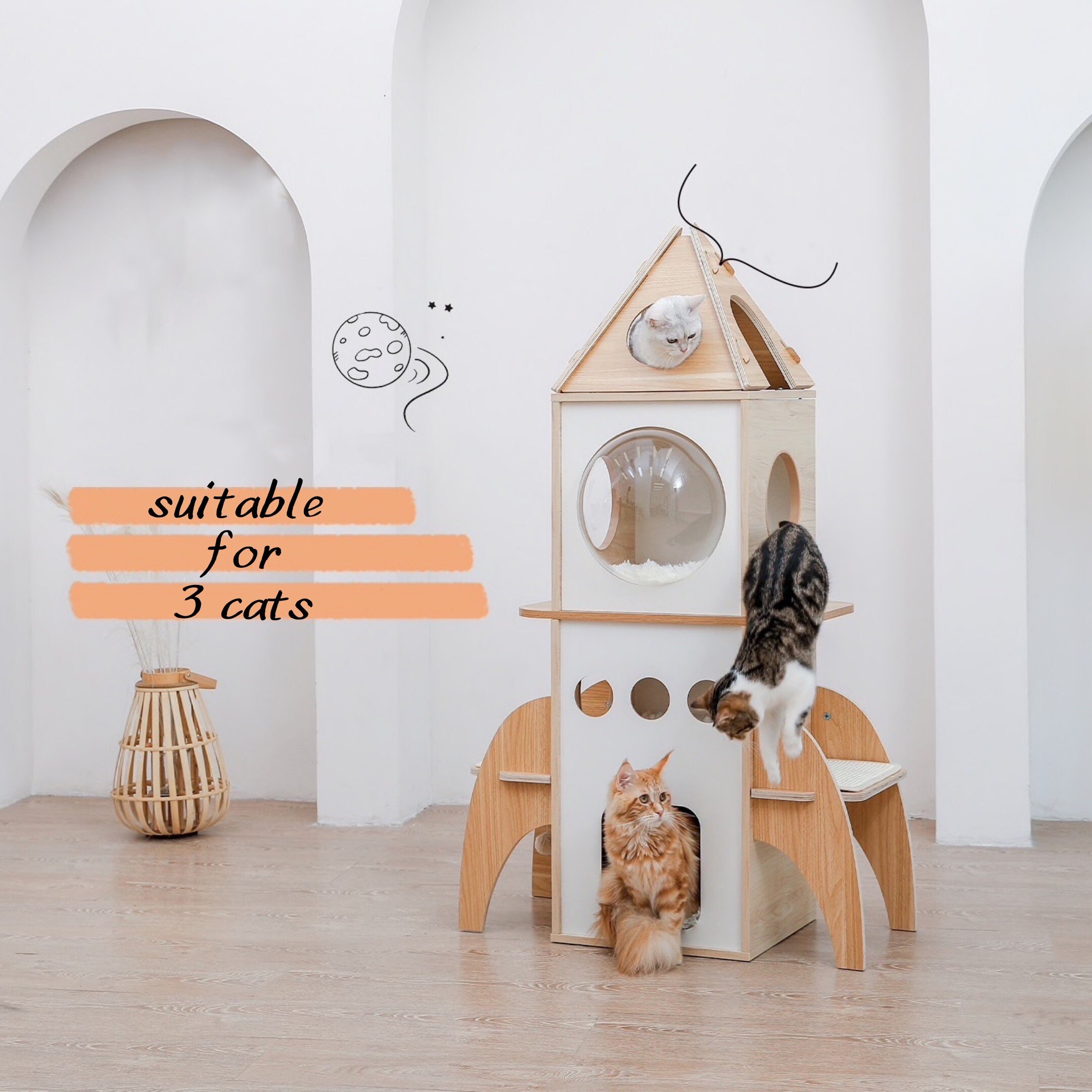 Katzenturm moderne Katzenmöbel Katzenregale - Il Fullxfull.3181185708 7j7u
