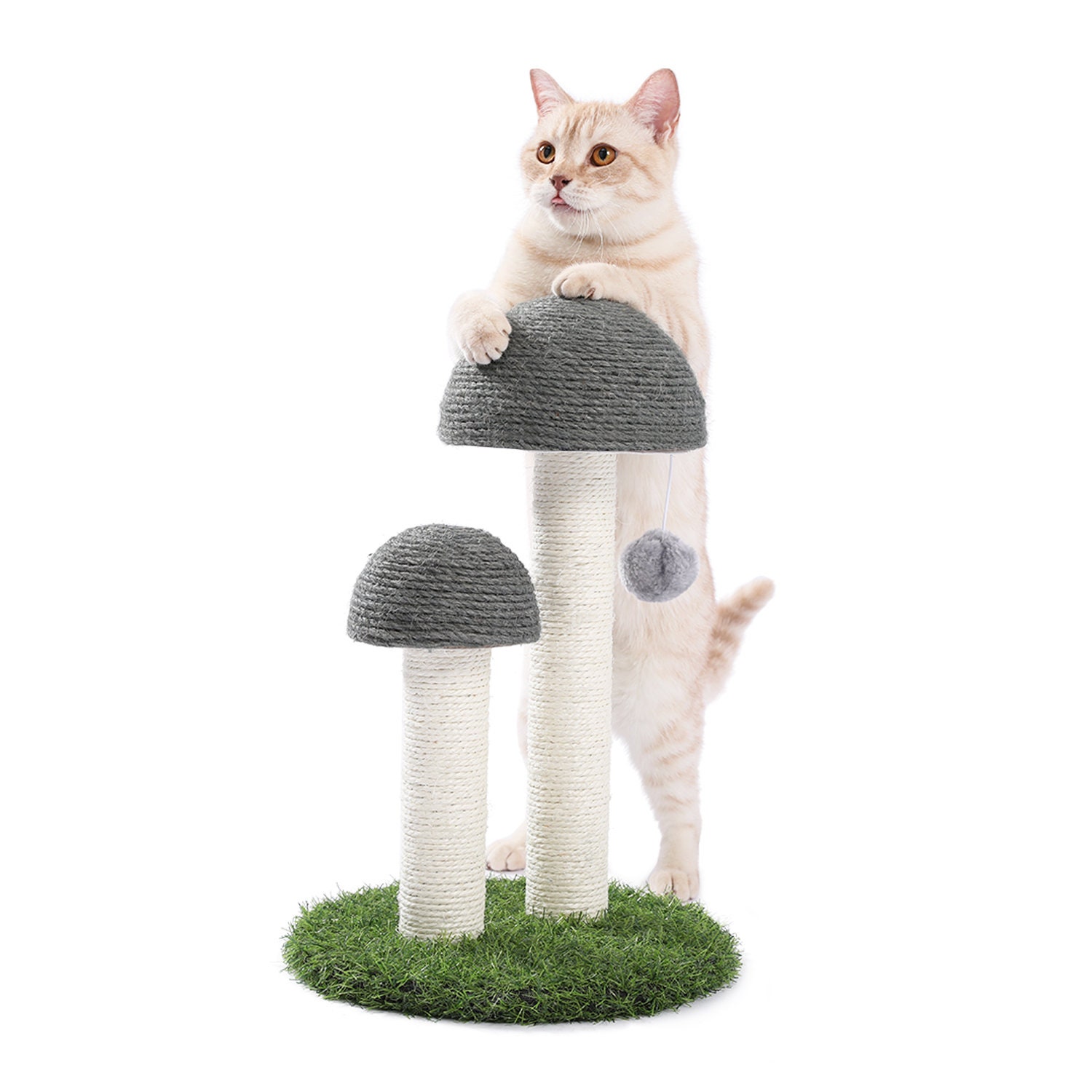 Pink mushroom cat tree cat scratching post Etsy