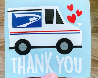 Thank you Mailbox Decal | Thank you USPS Decal | USPS Decal | Mailbox Decal | Mailbox Sticker | Thank you USPS Worker