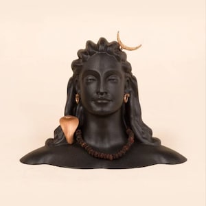 Adiyogi shiva - 6 inch , Metal statue , miniature of 112 feet Adiyogi statue, Sadhguru statue