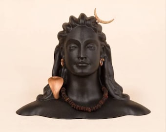 Adiyogi Shiva Metal Statue - 6 Inch Miniature, Isha Yoga Gift