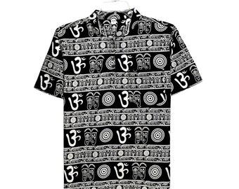 Om shirt , indian tshirt , om print kurta indian style kurta