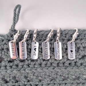 Inspirational Affirmation Stitch Markers