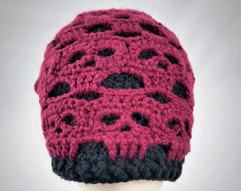 Creepy Skull Crochet Beanie