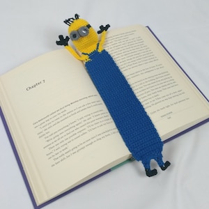Handmade Crochet Minion Inspired Bookmark