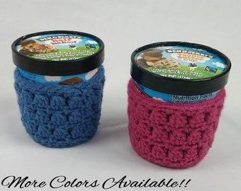 Crochet Ice Cream Pint Cozy