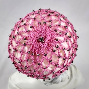 Blooming Beaded Flower Bun Cover
