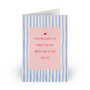 Coworker Farewell Card | Office Goodbye Card | Work Friend Leaving Card | Printed 4x6 Single or 10 Pack with Envelopes