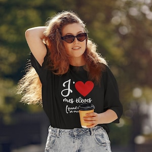 Cadeau pour enseignante - J'aime mes élèves (mais aussi quand ils sont en vacances) chandail - Pour enseignant et professeur!