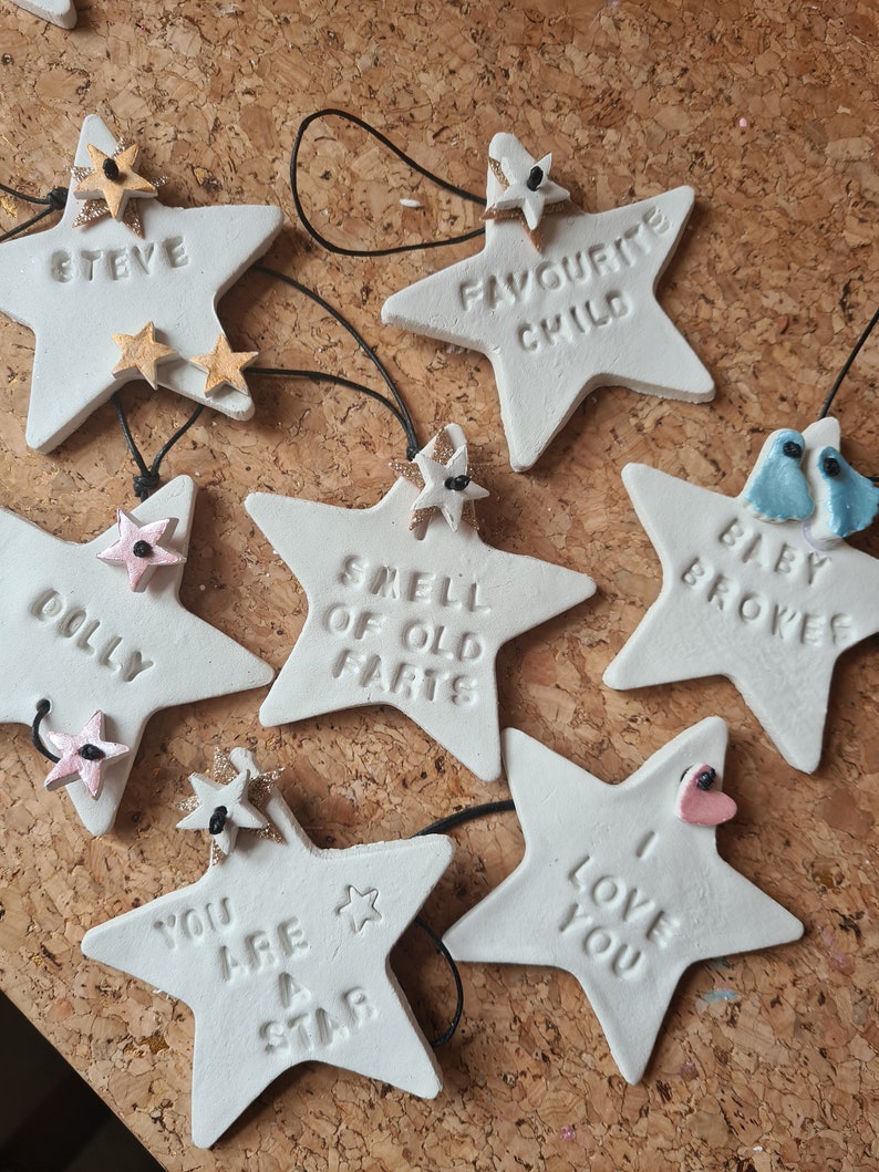 Personalised clay tag