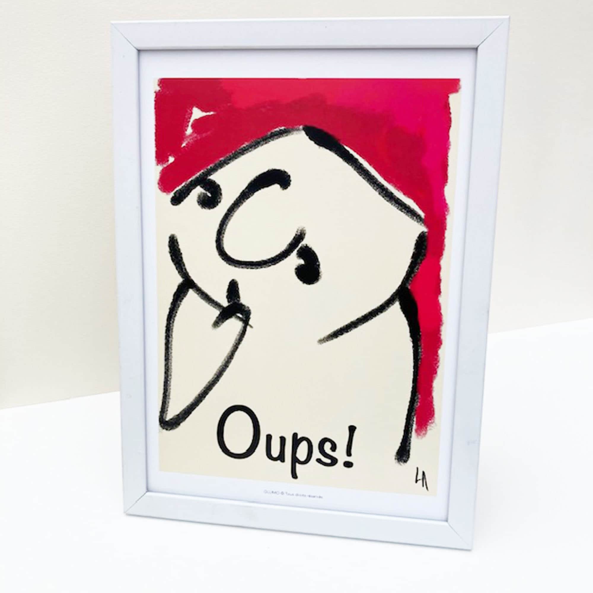 Funny & Cute Little Print Poster Of Original Collectible Character Glumo