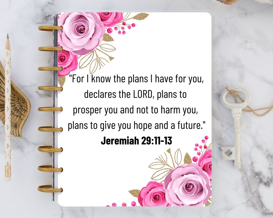 PRINTABLES Happy Planner Printable Cover Planner Dashboards Scriptures ...