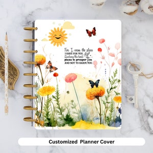 Printable Floral Planner Cover Printable Planner Covers Happy Planner ...