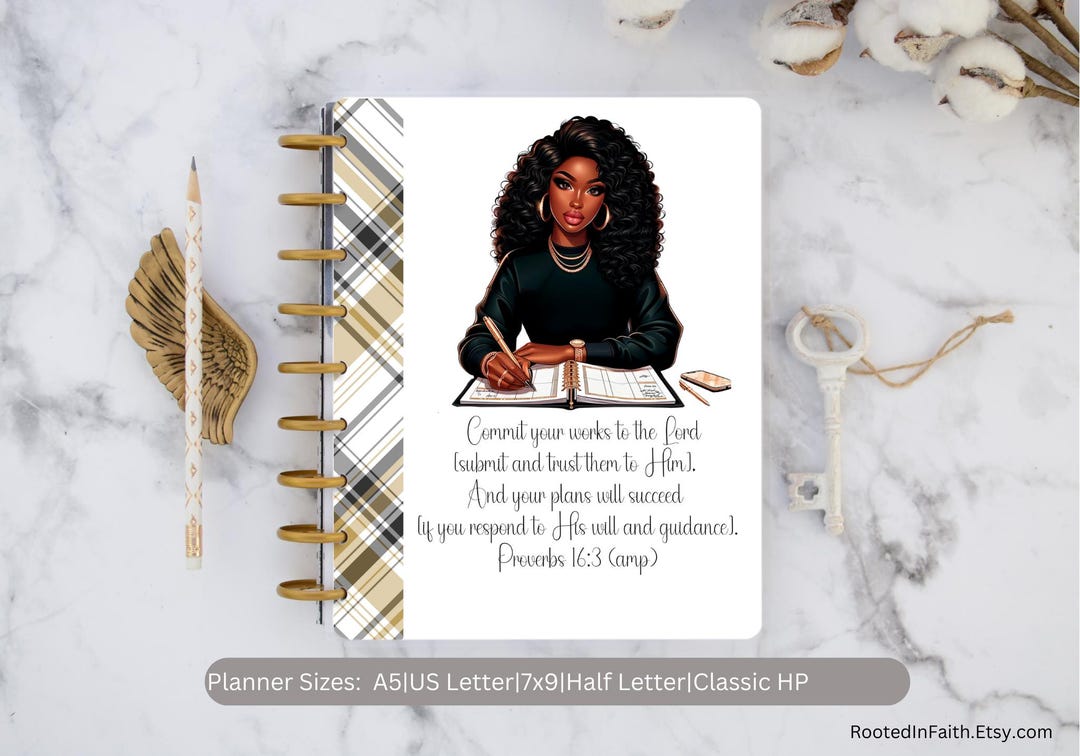 Printable Faith Planner Cover Woman Planner Covers Happy Planner Cover ...