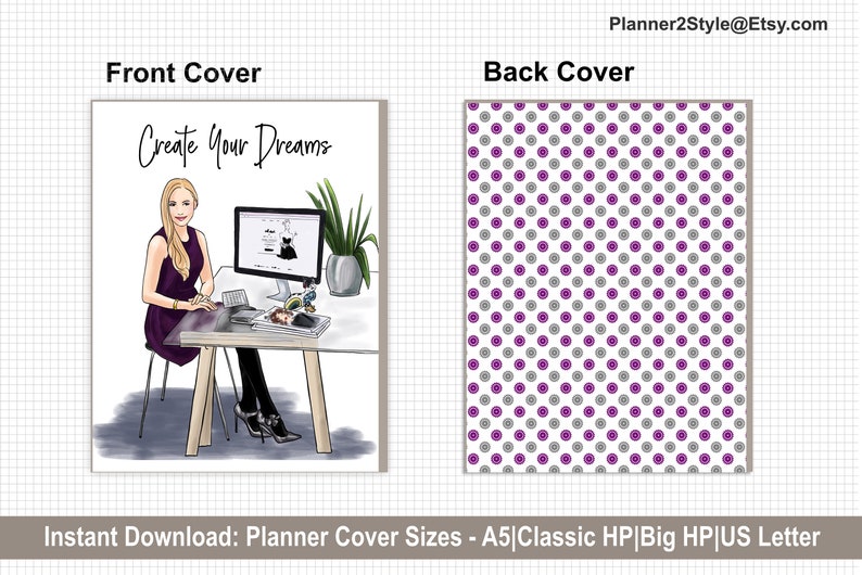 Boss Lady Printables Happy Planner Cover Printable Planner - Etsy