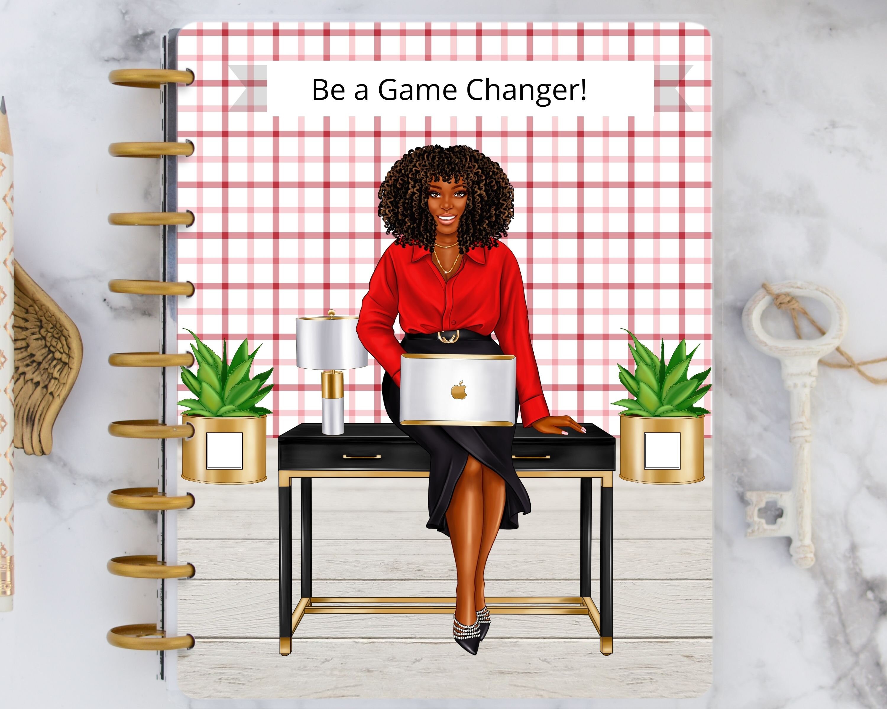 Boss Lady Happy Planner Printable Cover 2 Count Set - Etsy