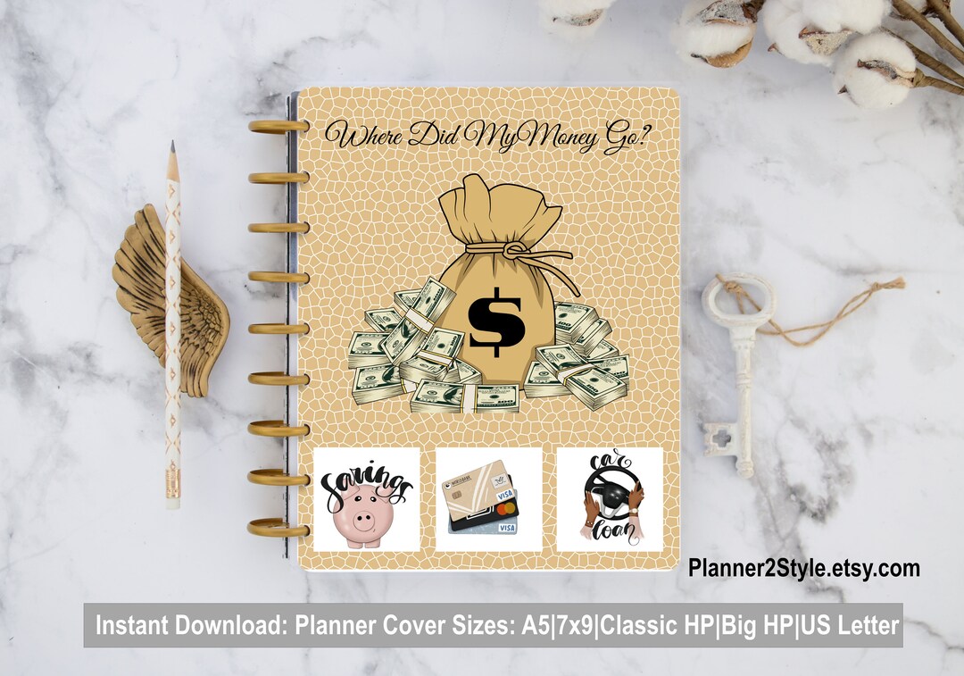 Happy Planner Budget Printable Cover Financial Printable Cover Erin ...