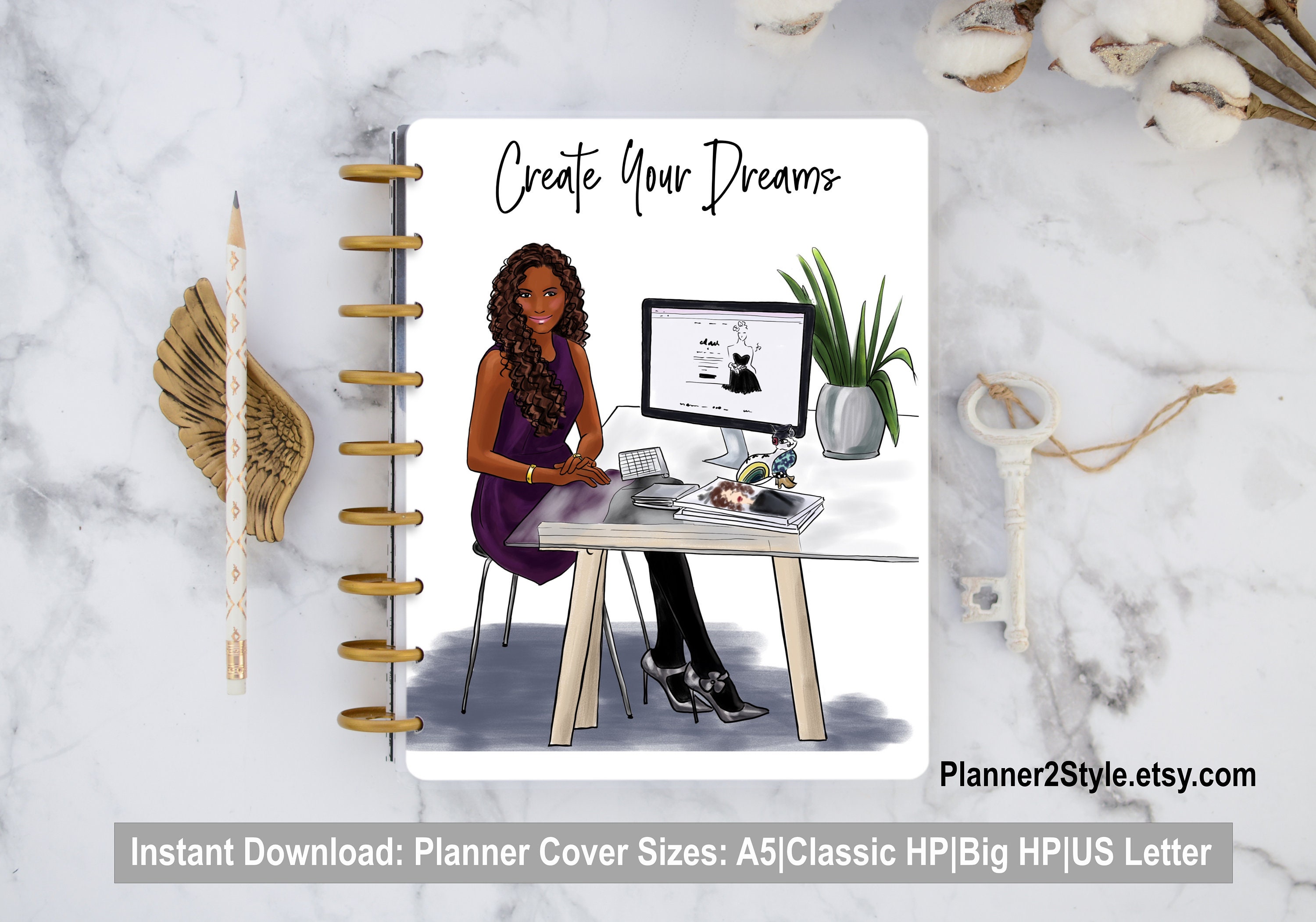 Boss Lady Printables Happy Planner Cover Printable Planner Cover