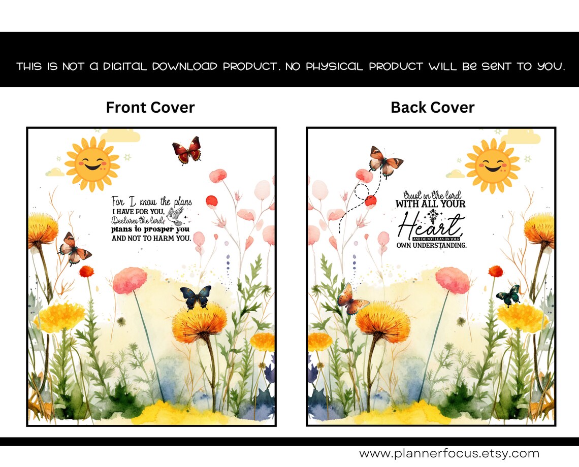 Printable Floral Planner Cover Printable Planner Covers Happy Planner ...