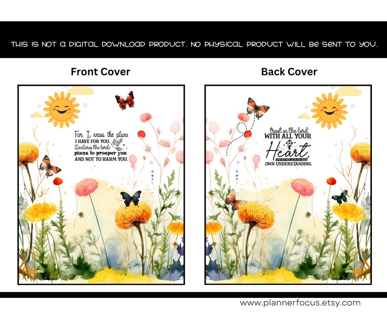 Printable Floral Planner Cover Printable Planner Covers Happy Planner ...