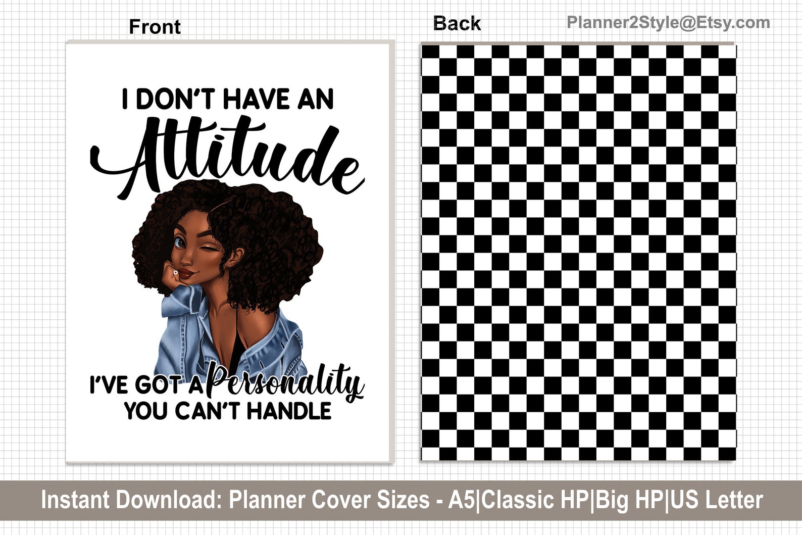 African American Woman Planner Cover Inspirational Printable - Etsy
