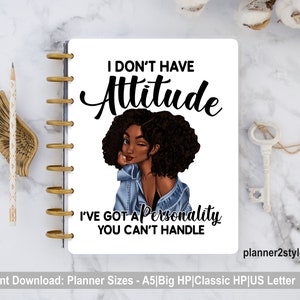 African American Woman Planner Cover Inspirational Printable Cover ...