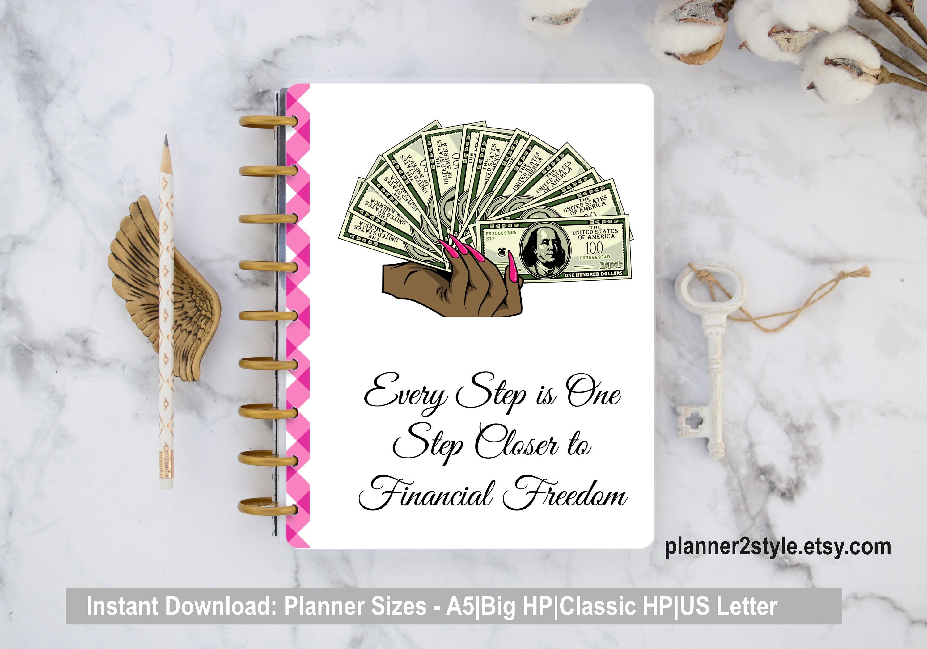 Budget Planner Cover Financial Expenses Happy Planner | Etsy