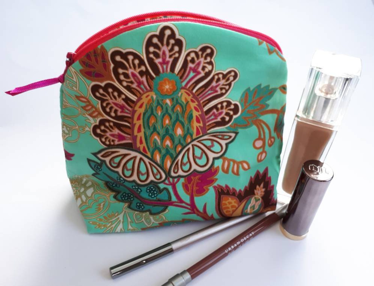 Multicoloured Makeup Bag 100 premium cotton super soft Etsy